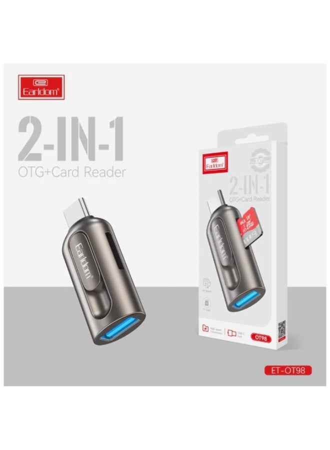 Earldom typec mobile phone card reader applies to computer converter TF memory card adapter OTG-OT98 - Image 5